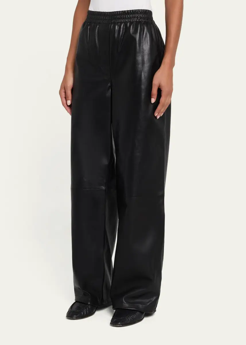 Simkhai Corrine Leather Pull-On Pants | Thumbnail 4 Simkhai Corrine Leather Pull-On Pants | Thumbnail 4