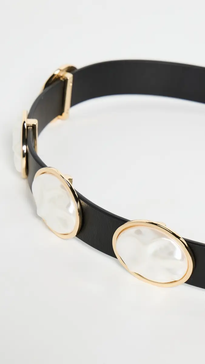 Lele Sadoughi Oval Pearl Station Belt | Thumbnail 5 Lele Sadoughi Oval Pearl Station Belt | Thumbnail 5