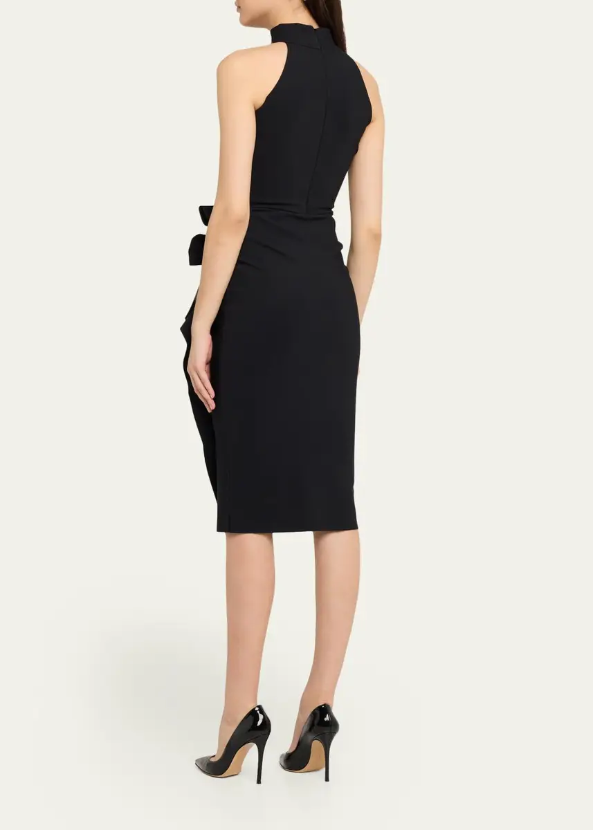 Chiara Boni La Petite Robe Sleeveless Halter Ruched Dress | Thumbnail 3