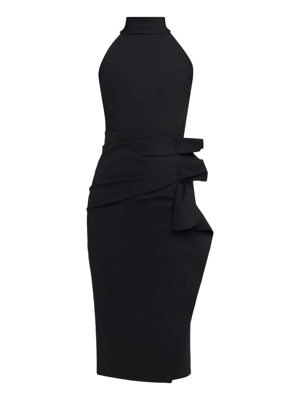 Sleeveless Halter Ruched Dress Sleeveless Halter Ruched Dress