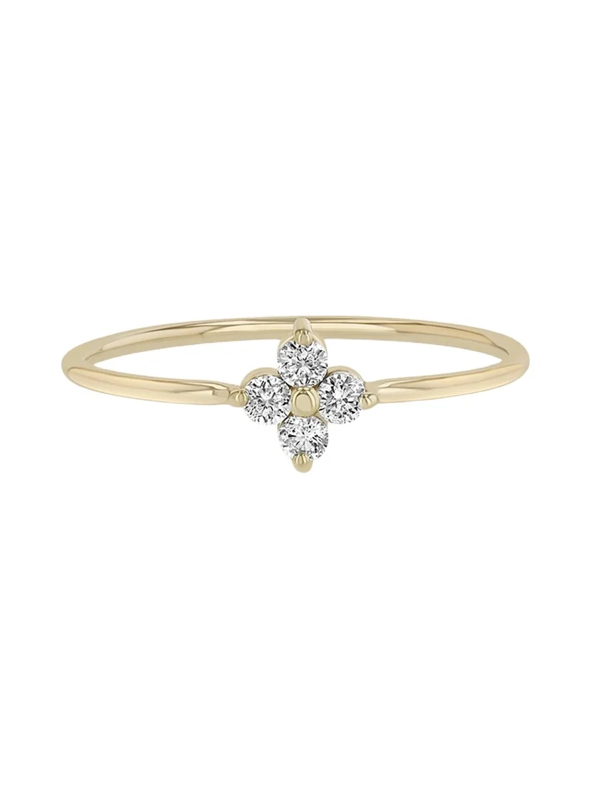 Zoë Chicco 14K Diamond Quad Ring