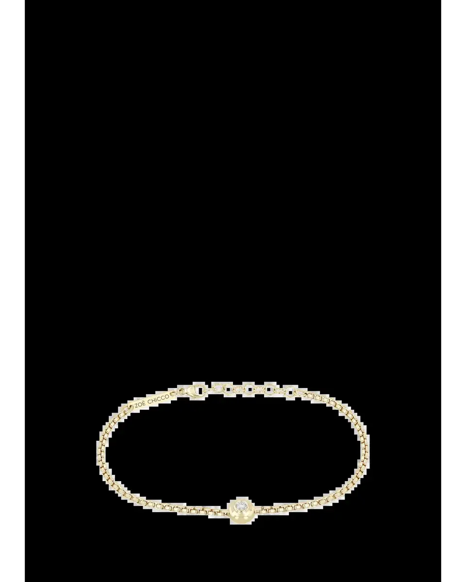 Zoë Chicco 14K Apron Bezel-Set Diamond Bracelet | Thumbnail 2 Zoë Chicco 14K Apron Bezel-Set Diamond Bracelet | Thumbnail 2