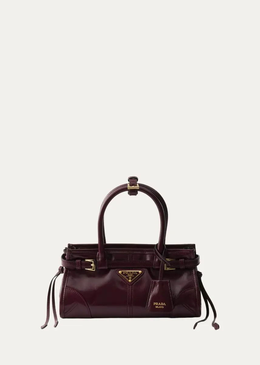 Prada Bonnie Mini Leather Top-Handle Bag | Thumbnail 6 Prada Bonnie Mini Leather Top-Handle Bag | Thumbnail 6
