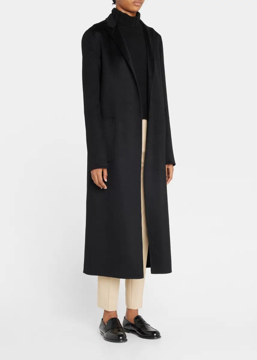 Adam Lippes Zibelline Open-Front Cashmere Midi Coat | Thumbnail 3 Adam Lippes Zibelline Open-Front Cashmere Midi Coat | Thumbnail 3