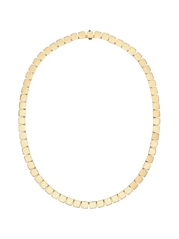 18K Yellow Gold Medium Tile Necklace 18K Yellow Gold Medium Tile Necklace