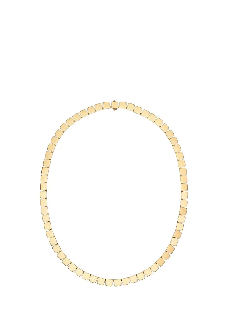 Ileana Makri 18K Yellow Gold Medium Tile Necklace | Image 1 Ileana Makri 18K Yellow Gold Medium Tile Necklace | Image 1
