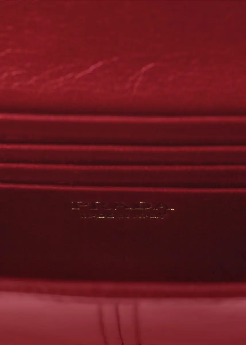 Prada Leather Wallet with Shoulder Strap | Thumbnail 3 Prada Leather Wallet with Shoulder Strap | Thumbnail 3
