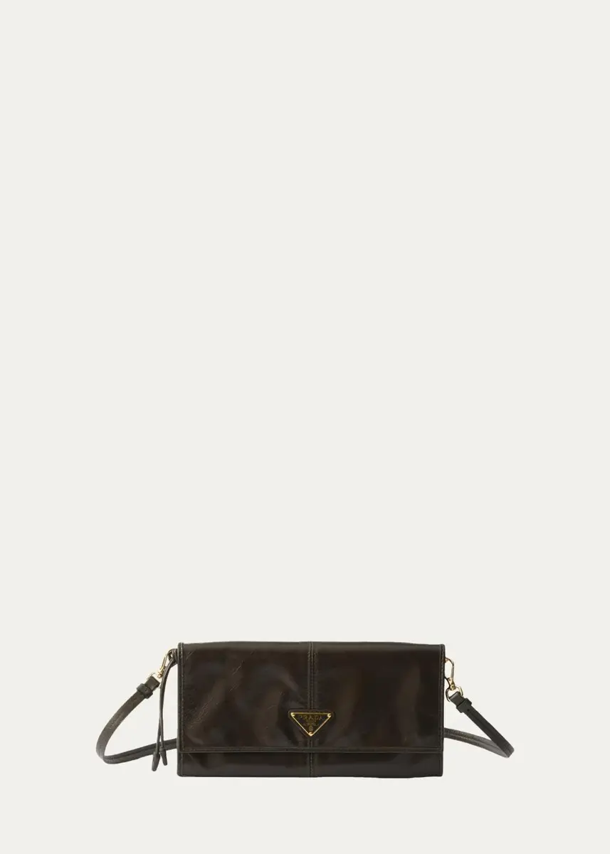 Prada Leather Wallet with Shoulder Strap | Thumbnail 5 Prada Leather Wallet with Shoulder Strap | Thumbnail 5