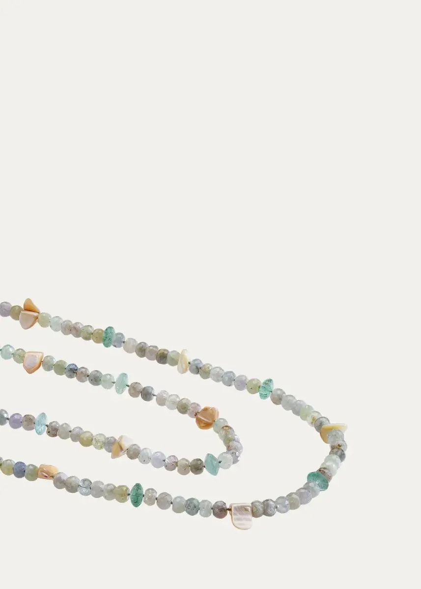 Ileana Makri 18K Grey Sapphire Beaded Long Necklace, 60"L | Thumbnail 2 Ileana Makri 18K Grey Sapphire Beaded Long Necklace, 60"L | Thumbnail 2