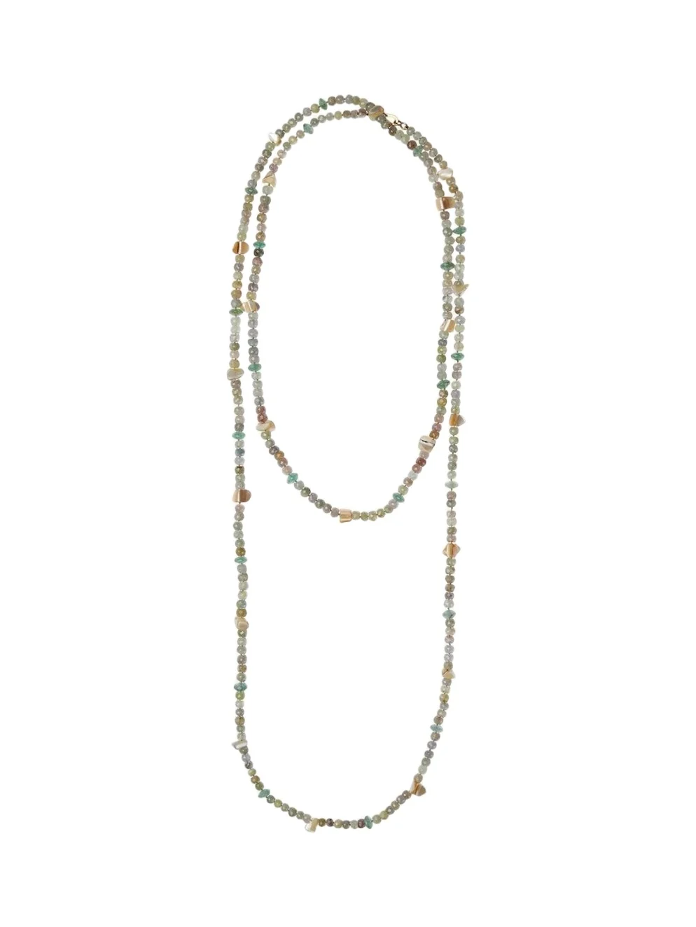 Ileana Makri 18K Grey Sapphire Beaded Long Necklace, 60"L
