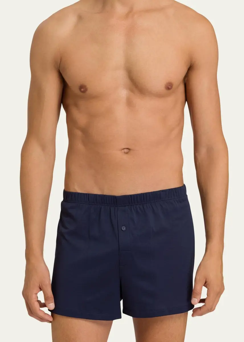 Hanro Men's Sporty Mercerized Cotton Boxers | Thumbnail 2 Hanro Men's Sporty Mercerized Cotton Boxers | Thumbnail 2