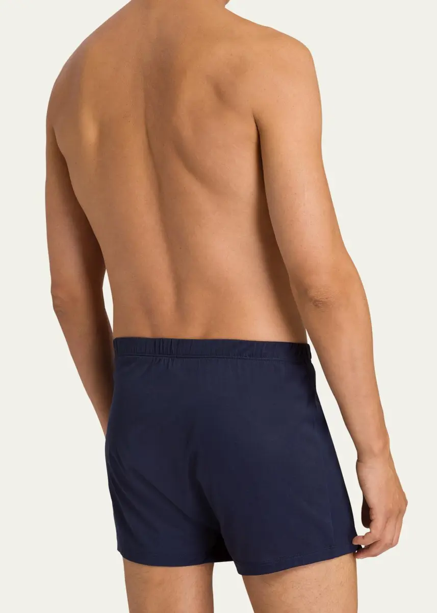 Hanro Men's Sporty Mercerized Cotton Boxers | Thumbnail 3 Hanro Men's Sporty Mercerized Cotton Boxers | Thumbnail 3