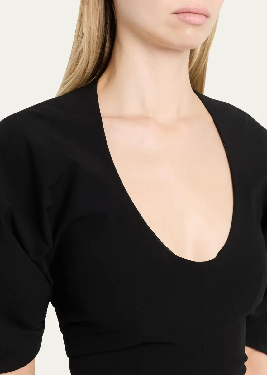 Proenza Schouler Clarissa Dress in Bi-Stretch Cotton Nylon | Thumbnail 5 Proenza Schouler Clarissa Dress in Bi-Stretch Cotton Nylon | Thumbnail 5