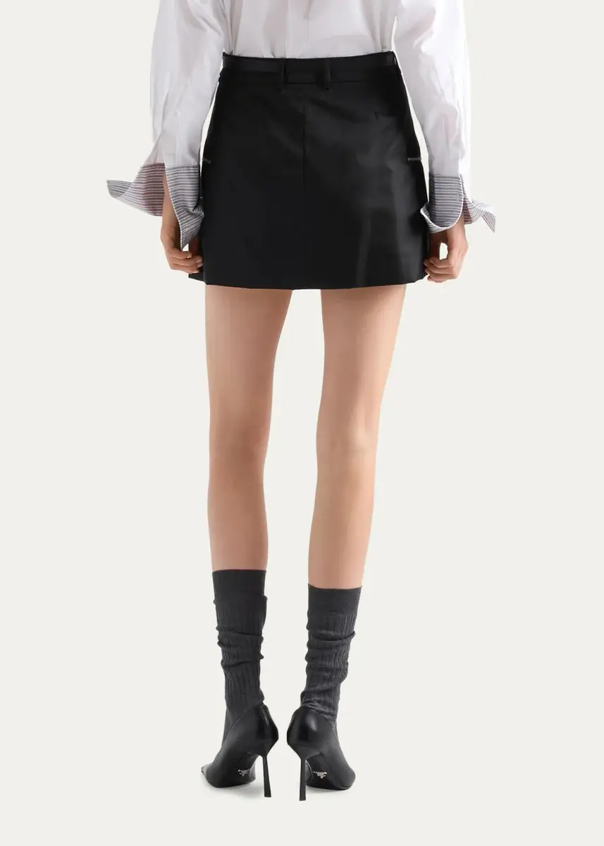 Prada Belted Mini Skirt | Thumbnail 3