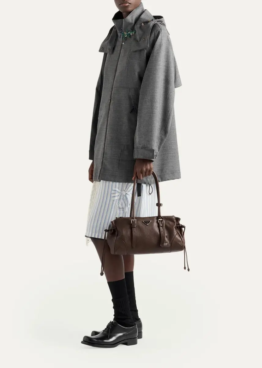 Prada Karin Medium Antiqued Leather Tote Bag | Thumbnail 9 Prada Karin Medium Antiqued Leather Tote Bag | Thumbnail 9