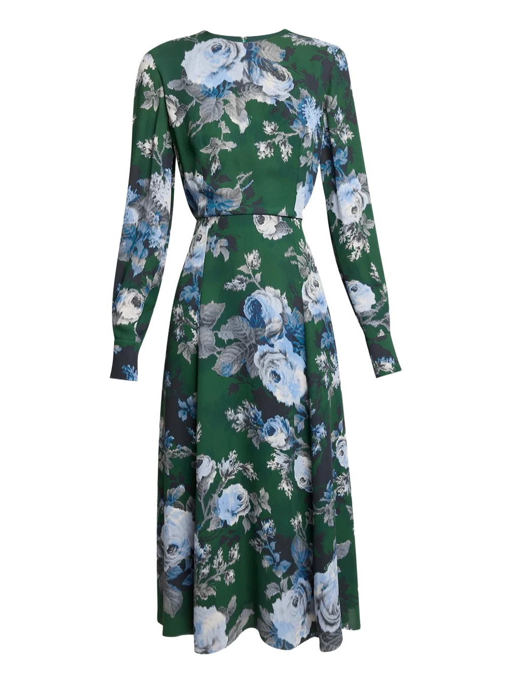 Floral Crepe A-Line Midi Dress Floral Crepe A-Line Midi Dress