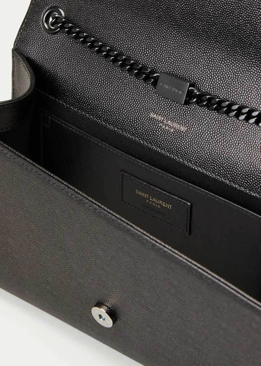 Saint Laurent Kate Medium YSL Crossbody Bag in Grained Leather | Thumbnail 4 Saint Laurent Kate Medium YSL Crossbody Bag in Grained Leather | Thumbnail 4