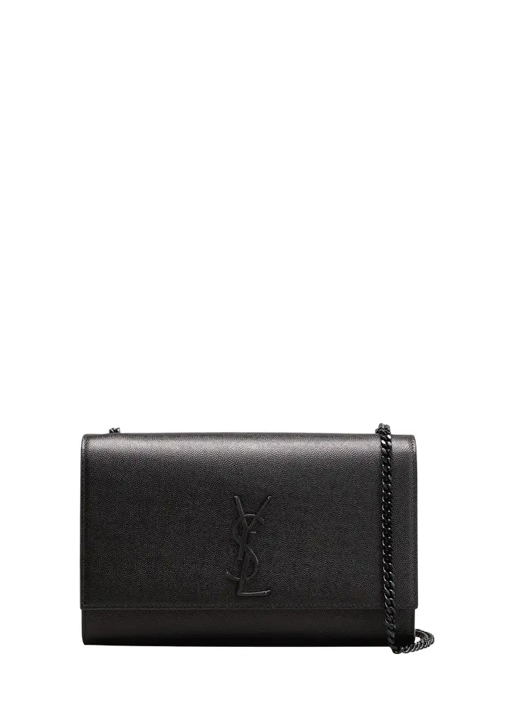 Saint Laurent Kate Medium YSL Crossbody Bag in Grained Leather | Image 1 Saint Laurent Kate Medium YSL Crossbody Bag in Grained Leather | Image 1