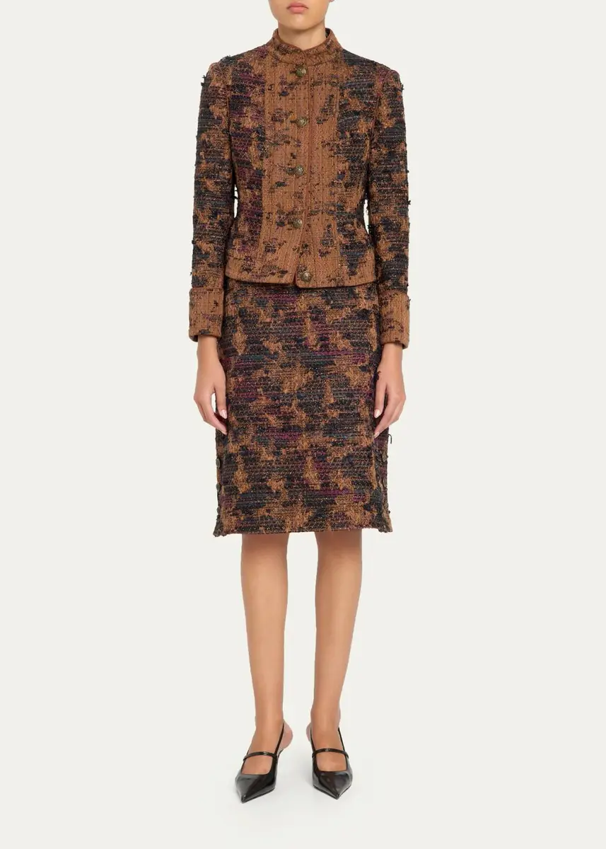 Kobi Halperin Olsen Tweed Knee-Length Skirt | Thumbnail 2 Kobi Halperin Olsen Tweed Knee-Length Skirt | Thumbnail 2