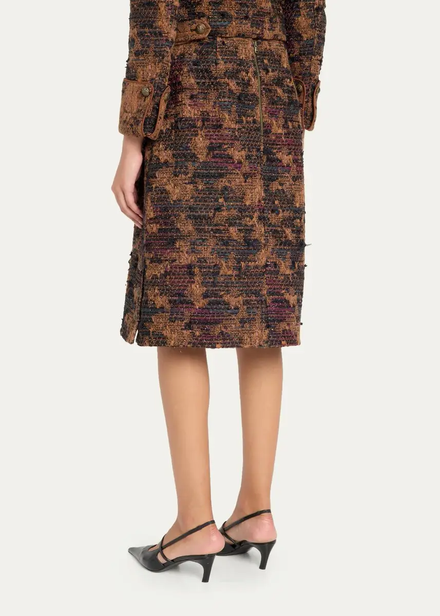 Kobi Halperin Olsen Tweed Knee-Length Skirt | Thumbnail 3 Kobi Halperin Olsen Tweed Knee-Length Skirt | Thumbnail 3