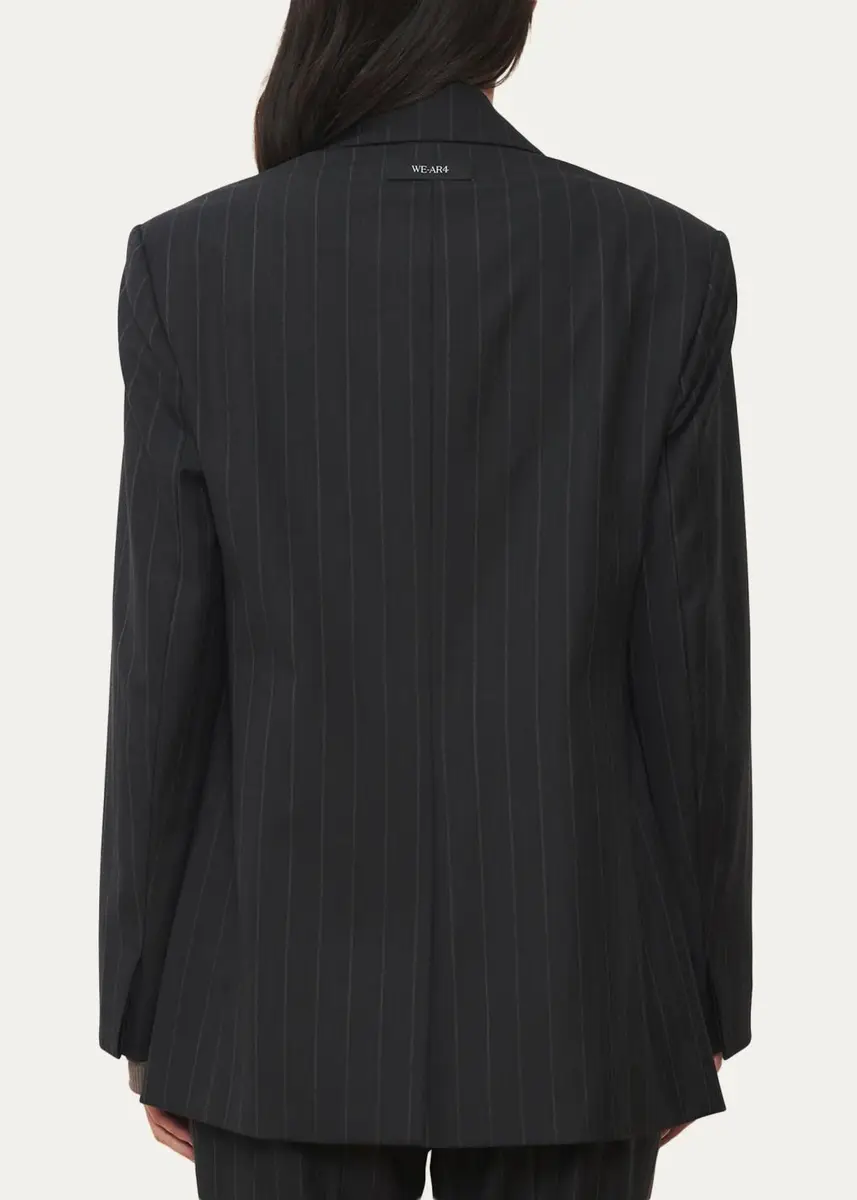 WE-AR4 The Diana Pinstriped Single-Breasted Blazer | Thumbnail 3 WE-AR4 The Diana Pinstriped Single-Breasted Blazer | Thumbnail 3