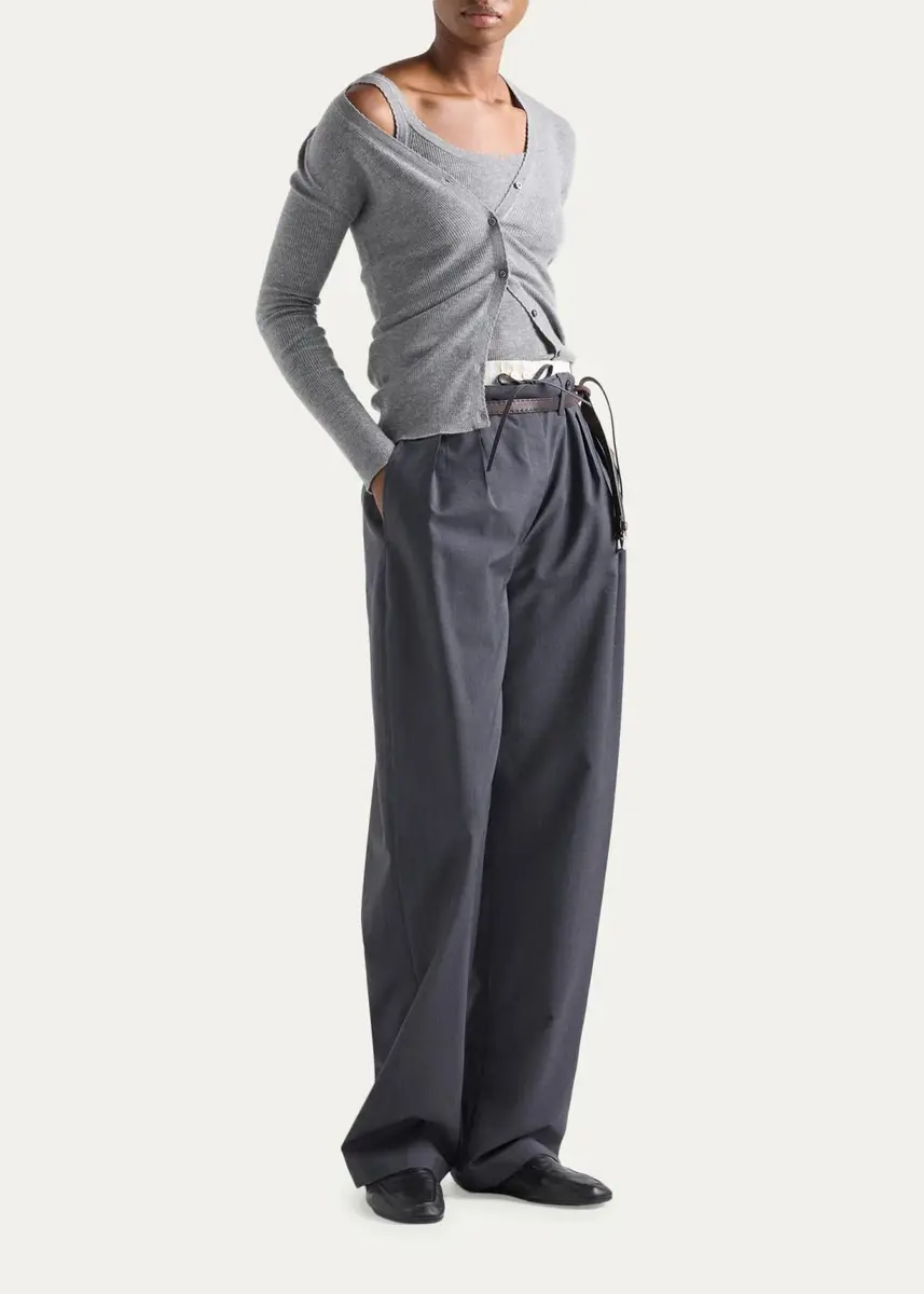 Prada Ribbed Cashmere Tank | Thumbnail 2 Prada Ribbed Cashmere Tank | Thumbnail 2