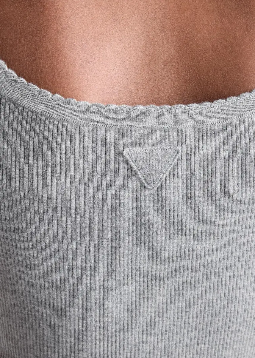 Prada Ribbed Cashmere Tank | Thumbnail 5 Prada Ribbed Cashmere Tank | Thumbnail 5