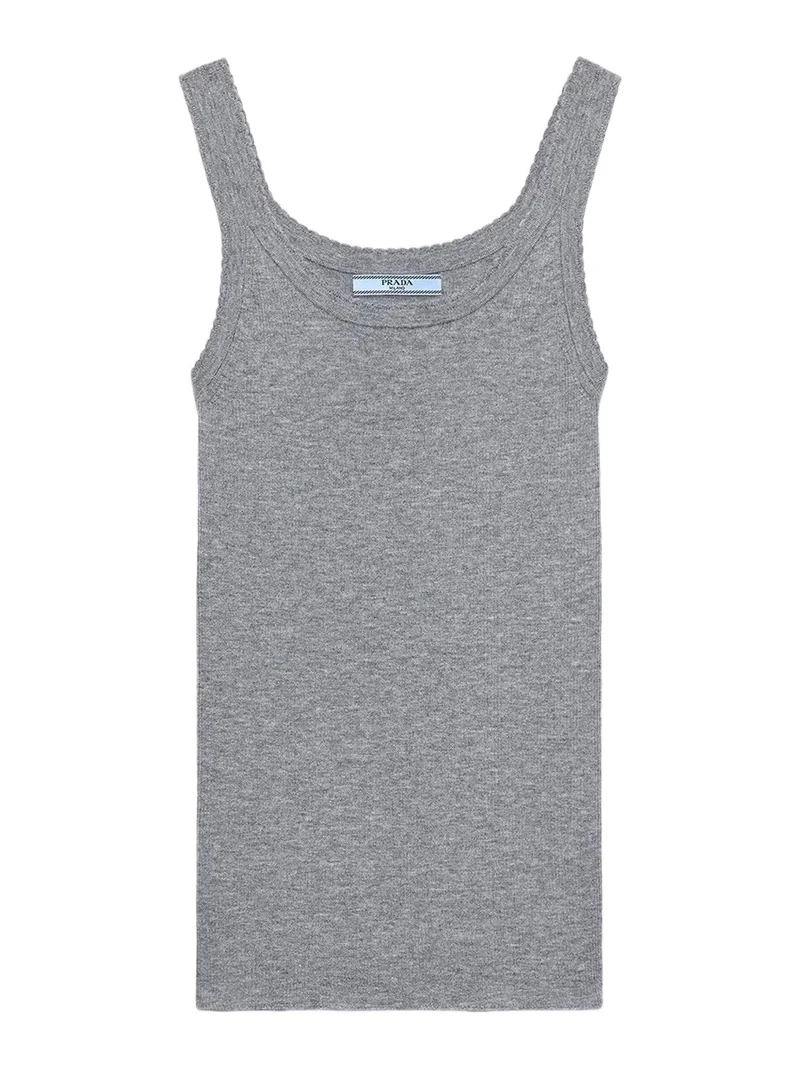 Prada Ribbed Cashmere Tank