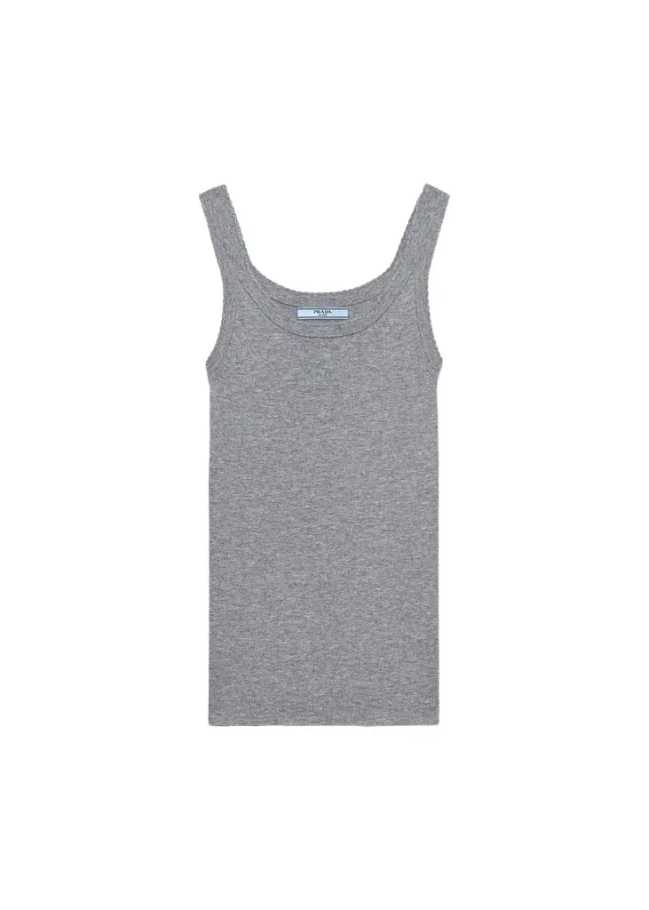 Prada Ribbed Cashmere Tank