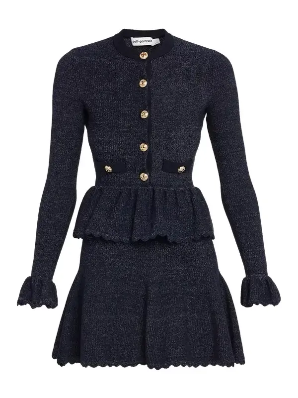 Textured Knit Fit & Flare Mini Dress Textured Knit Fit & Flare Mini Dress