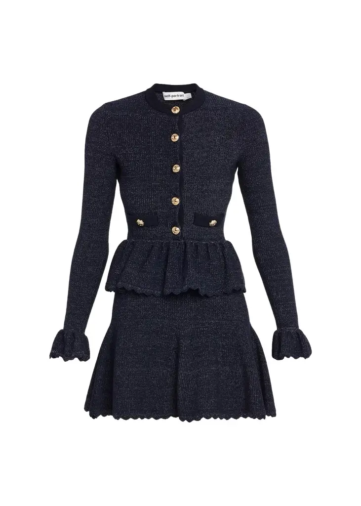 Textured Knit Fit & Flare Mini Dress Textured Knit Fit & Flare Mini Dress
