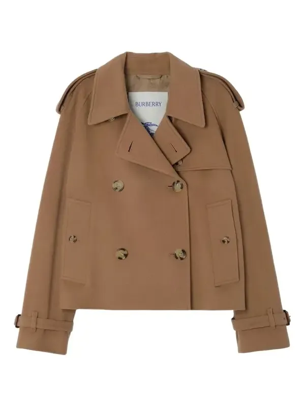 Mayfair Cropped Cashmere Trench Jacket Mayfair Cropped Cashmere Trench Jacket