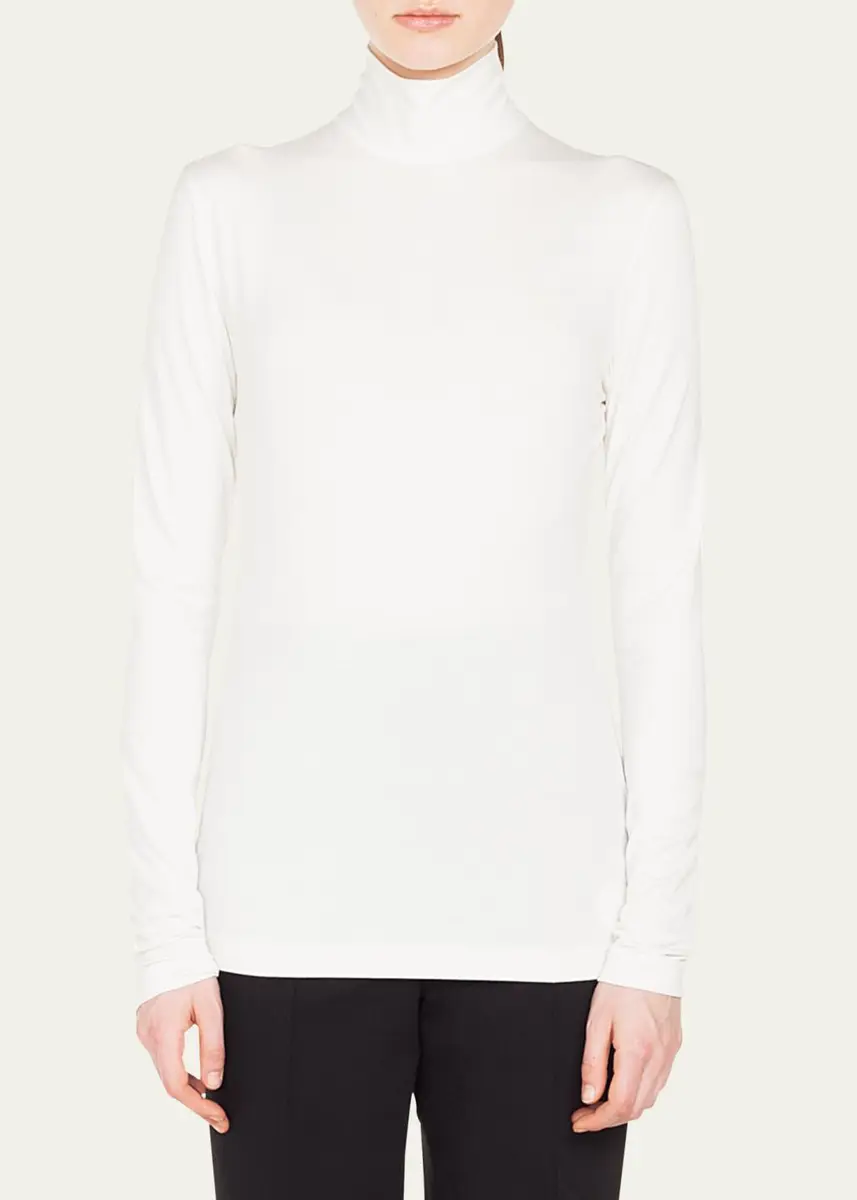 Akris punto Turtleneck Long-Sleeve Modal-Stretch Top | Thumbnail 6 Akris punto Turtleneck Long-Sleeve Modal-Stretch Top | Thumbnail 6