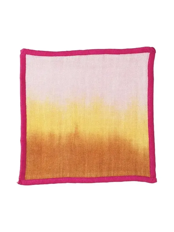 Emily P. Wheeler Dusk Hand-Dyed Linen Cocktail Napkins, Set of 8