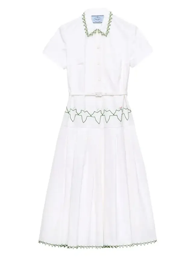 Cotton Poplin A-Line Midi Dress Cotton Poplin A-Line Midi Dress