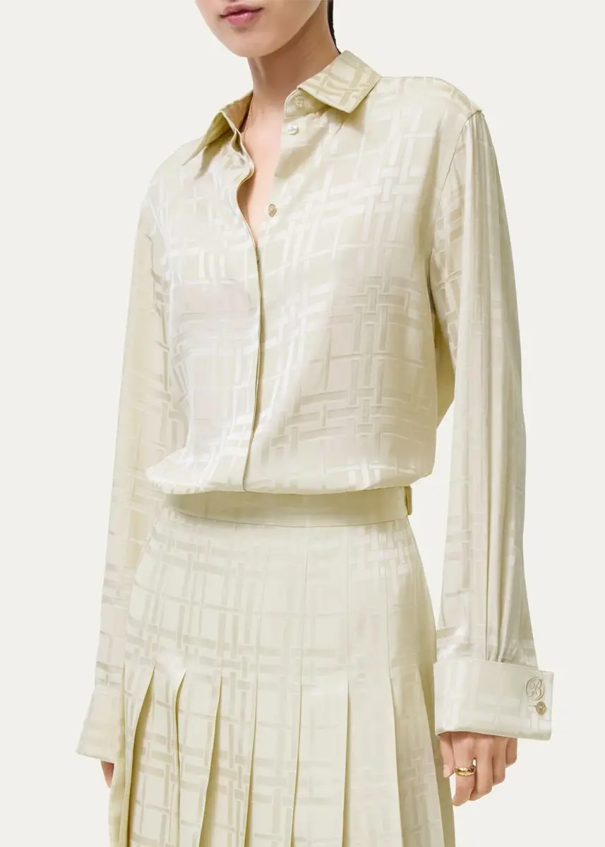 Burberry Dorothea Patterned Silk Shirt | Thumbnail 3