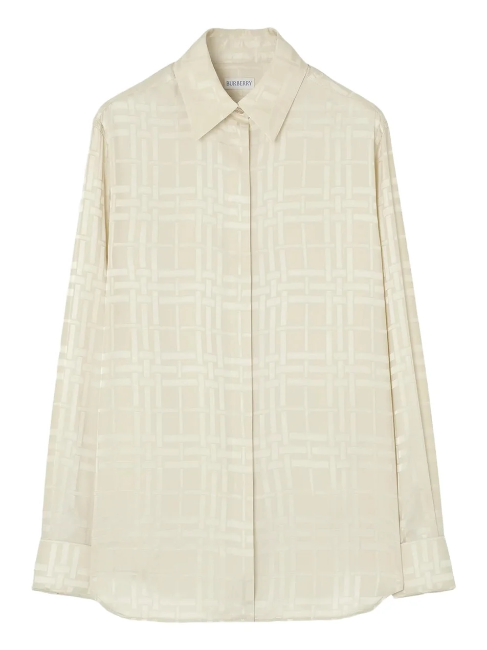 Burberry Dorothea Patterned Silk Shirt