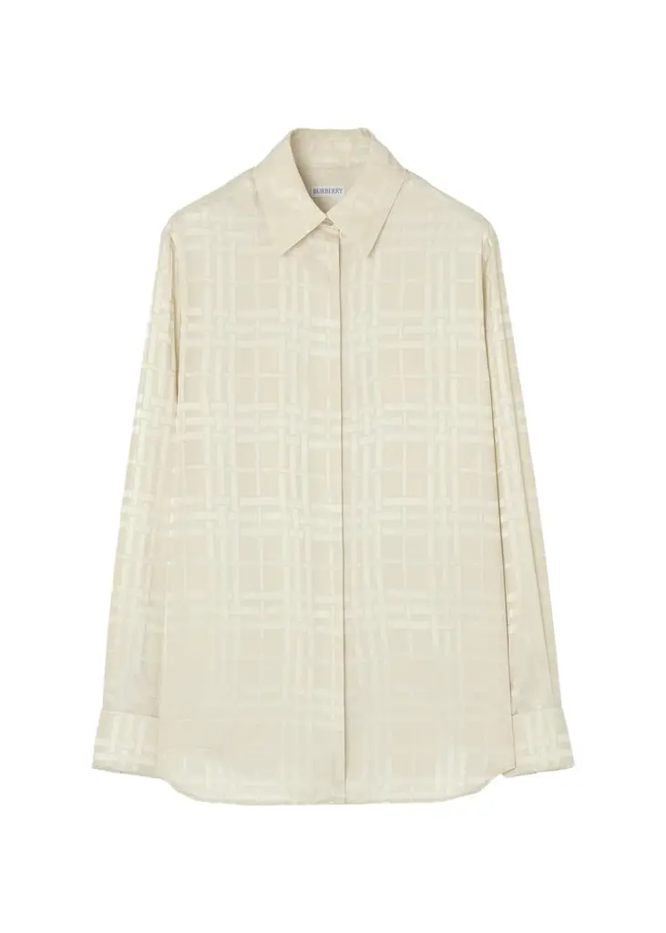 Burberry Dorothea Patterned Silk Shirt | Image 1 Burberry Dorothea Patterned Silk Shirt | Image 1