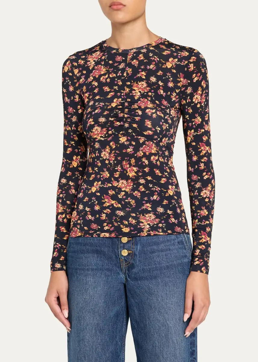 Ulla Johnson Neri Long-Sleeve Jersey Top | Thumbnail 4 Ulla Johnson Neri Long-Sleeve Jersey Top | Thumbnail 4