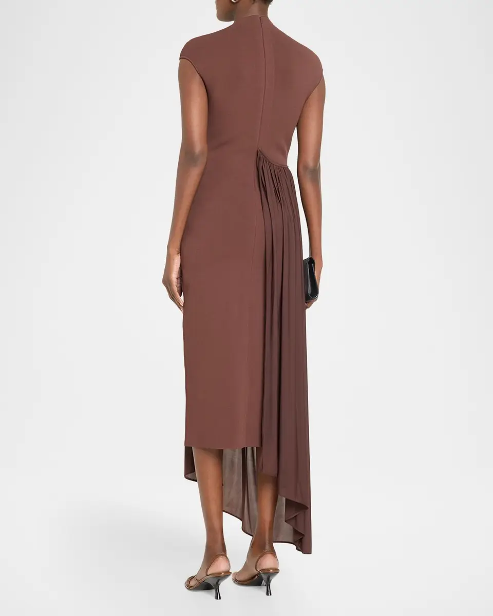 Et Ochs Francis Asymmetric Knit Midi Dress | Thumbnail 3 Et Ochs Francis Asymmetric Knit Midi Dress | Thumbnail 3