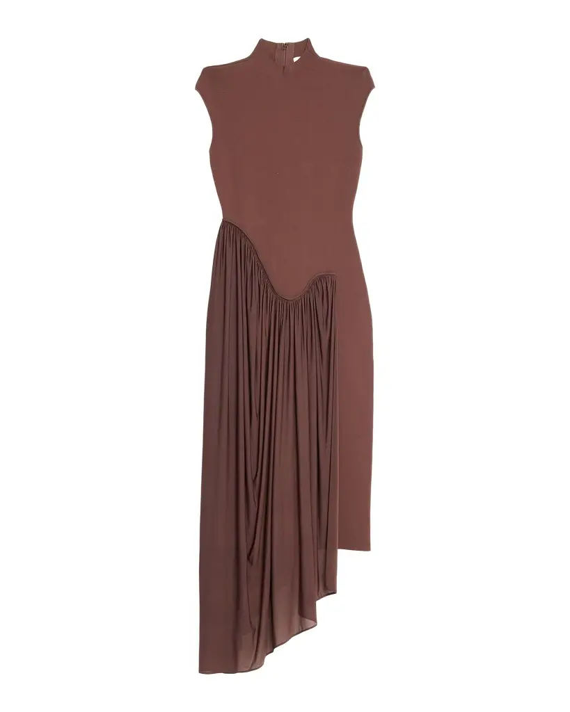 Et Ochs Francis Asymmetric Knit Midi Dress