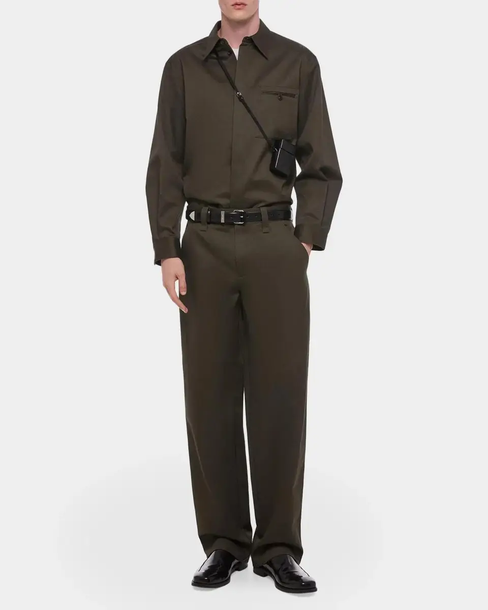 Helmut Lang Men's Flat-Front Cotton Five-Pocket Chino Pants | Thumbnail 2 Helmut Lang Men's Flat-Front Cotton Five-Pocket Chino Pants | Thumbnail 2