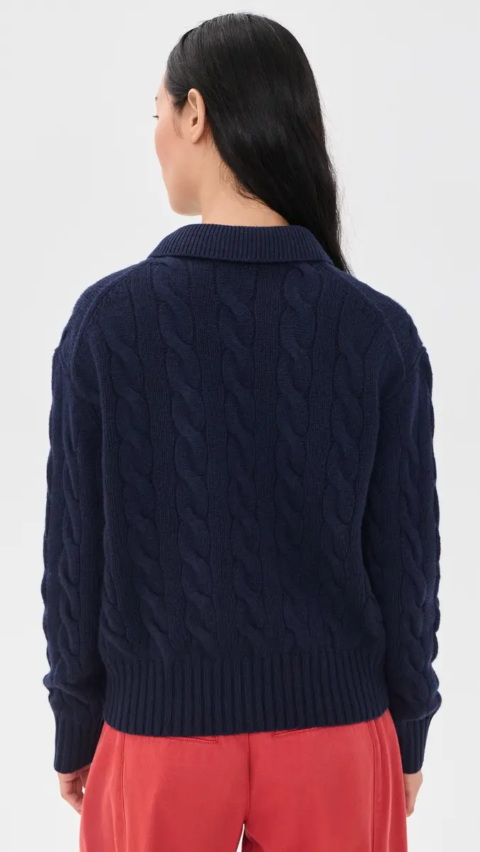Polo Ralph Lauren Collared Cable Knit Sweater | Thumbnail 3 Polo Ralph Lauren Collared Cable Knit Sweater | Thumbnail 3