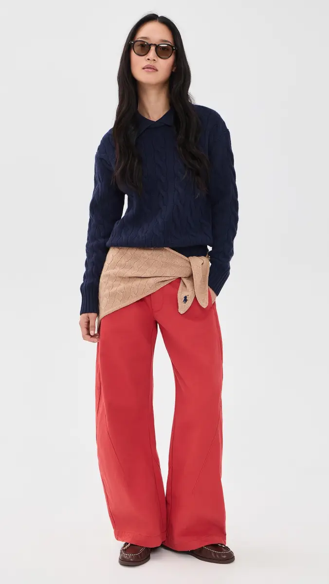 Polo Ralph Lauren Collared Cable Knit Sweater | Thumbnail 5 Polo Ralph Lauren Collared Cable Knit Sweater | Thumbnail 5