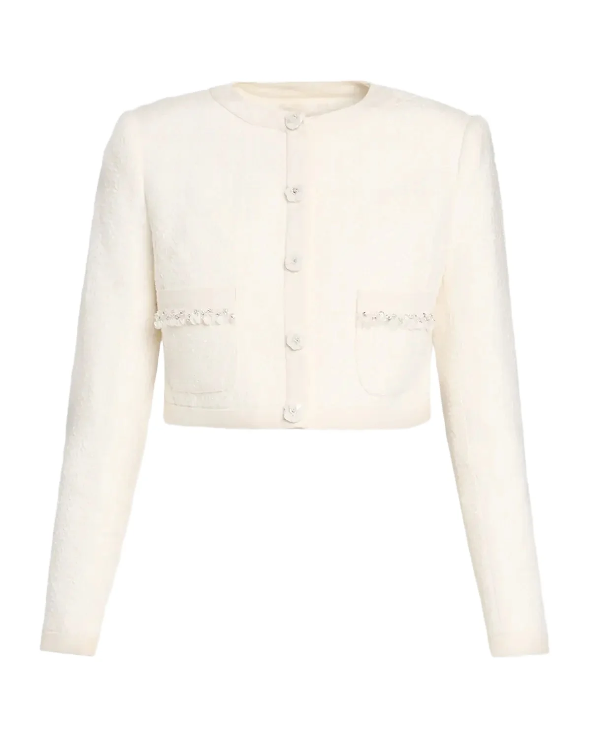 LoveShackFancy Alphie Bouclé Tweed Jacket