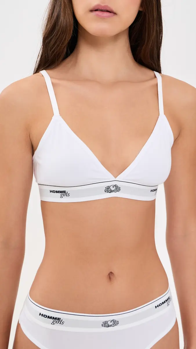 Hommegirls x Fruit of The Loom Triangle Bra 3 Pack | Thumbnail 3