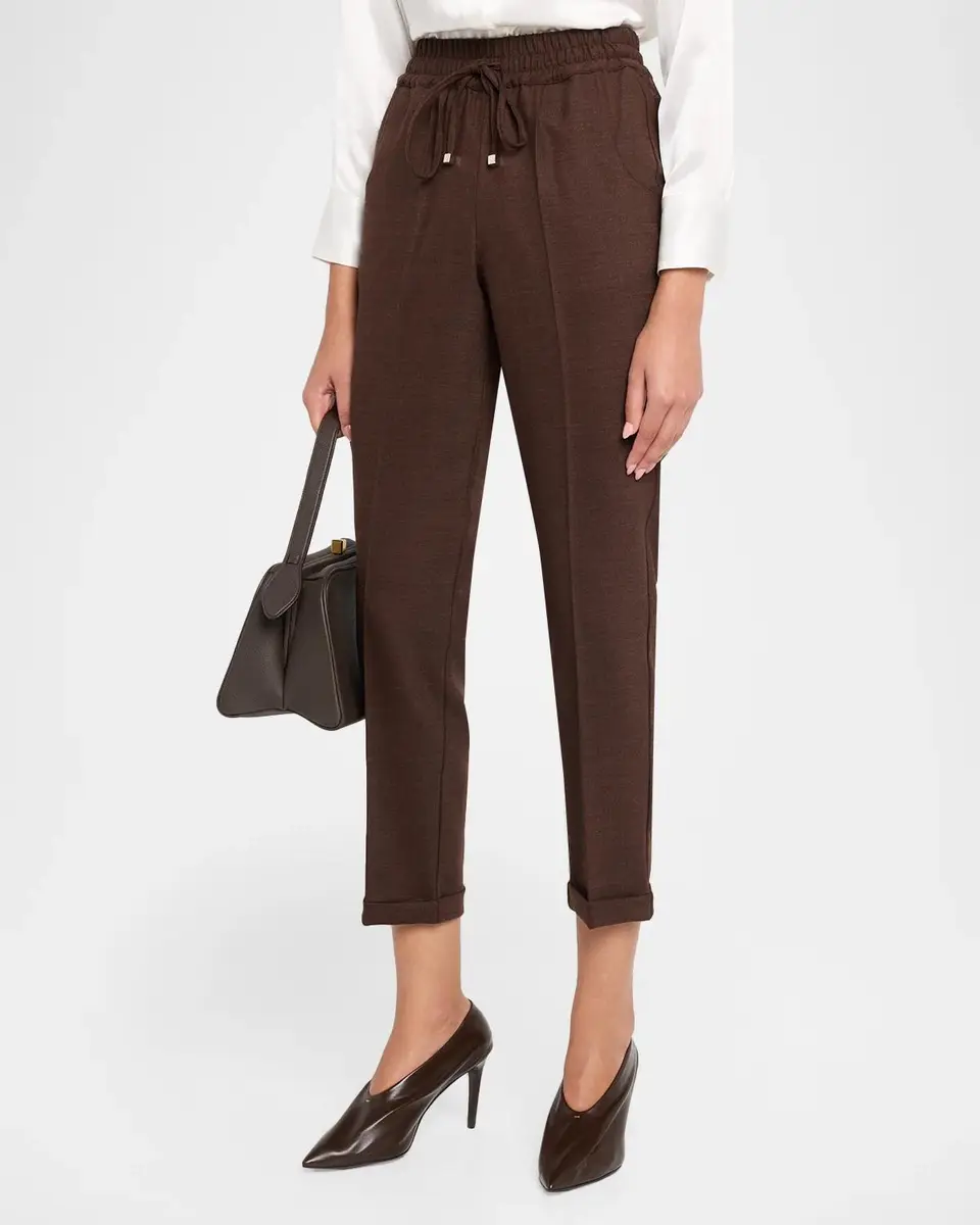 Kiton Virgin Wool-Blend Crop Trousers | Thumbnail 4 Kiton Virgin Wool-Blend Crop Trousers | Thumbnail 4