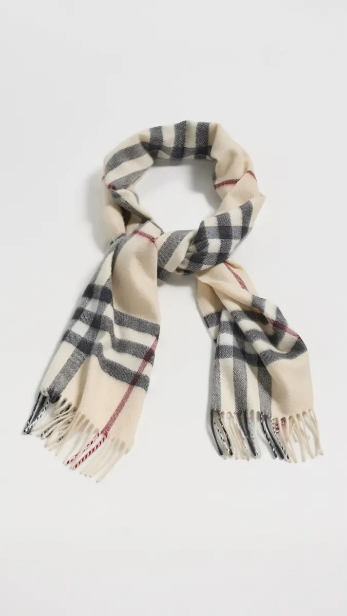 Burberry Check Cashmere Scarf | Thumbnail 2 Burberry Check Cashmere Scarf | Thumbnail 2