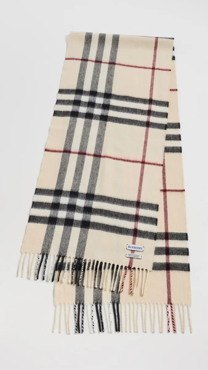 Burberry Check Cashmere Scarf | Thumbnail 5 Burberry Check Cashmere Scarf | Thumbnail 5