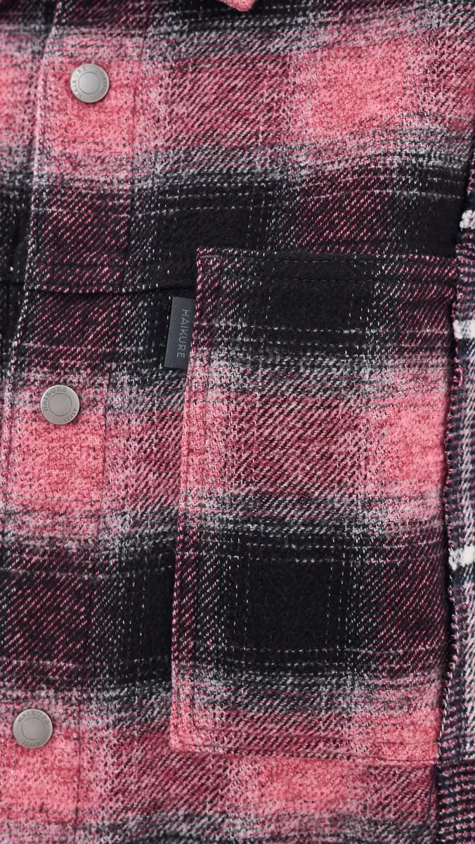 Haikure Arno Double Check Button Down Shirt | Thumbnail 6